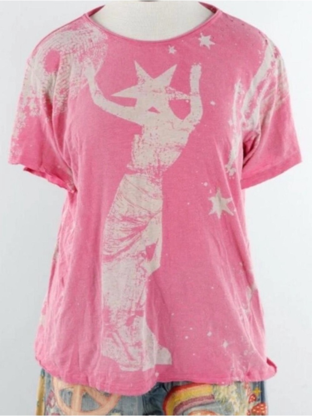 Magnolia Pearl "Space Disco" Tee - Roza (Style
#11039